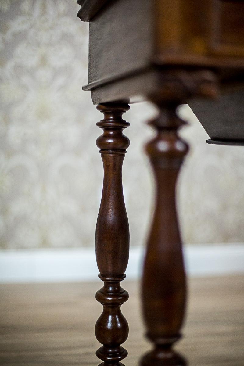 19th Century Walnut Sewing Table or Card Table 4