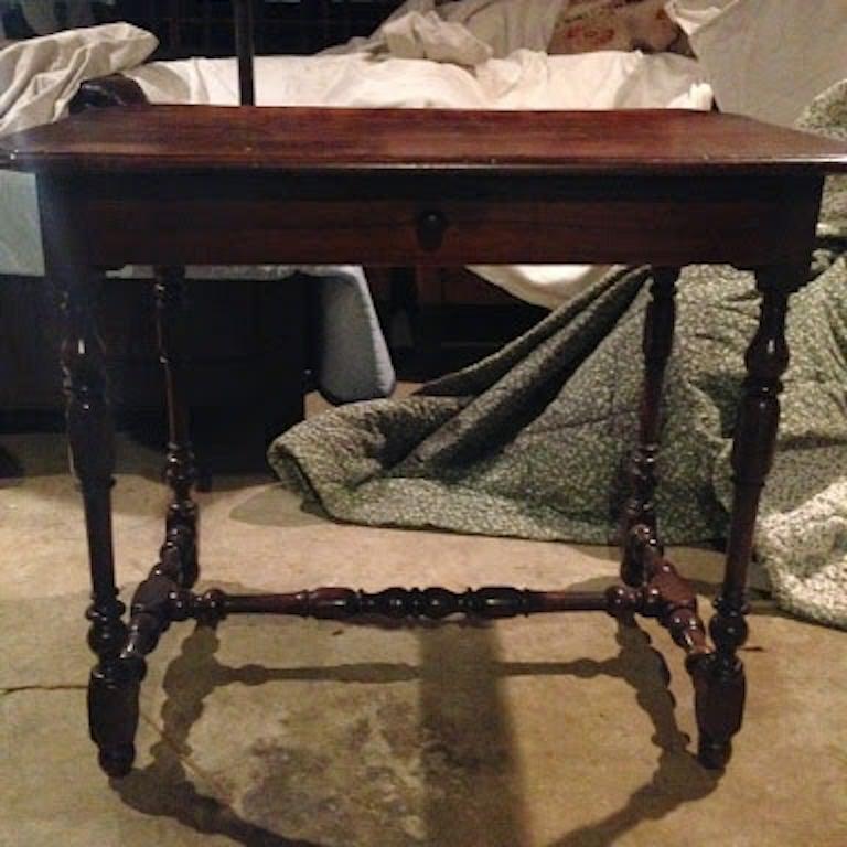Small walnut side table, great condition