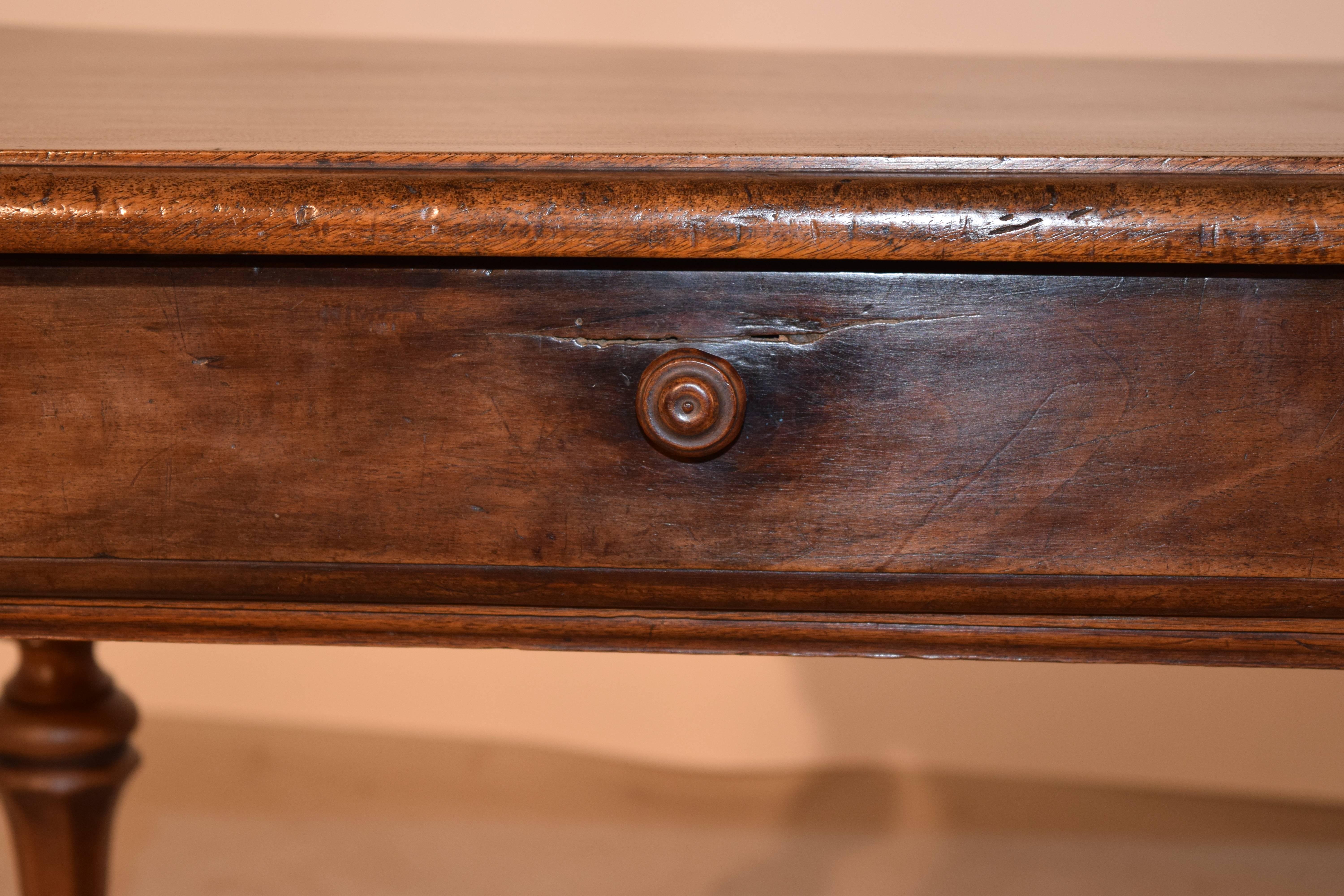 Country 19th Century Walnut Side Table