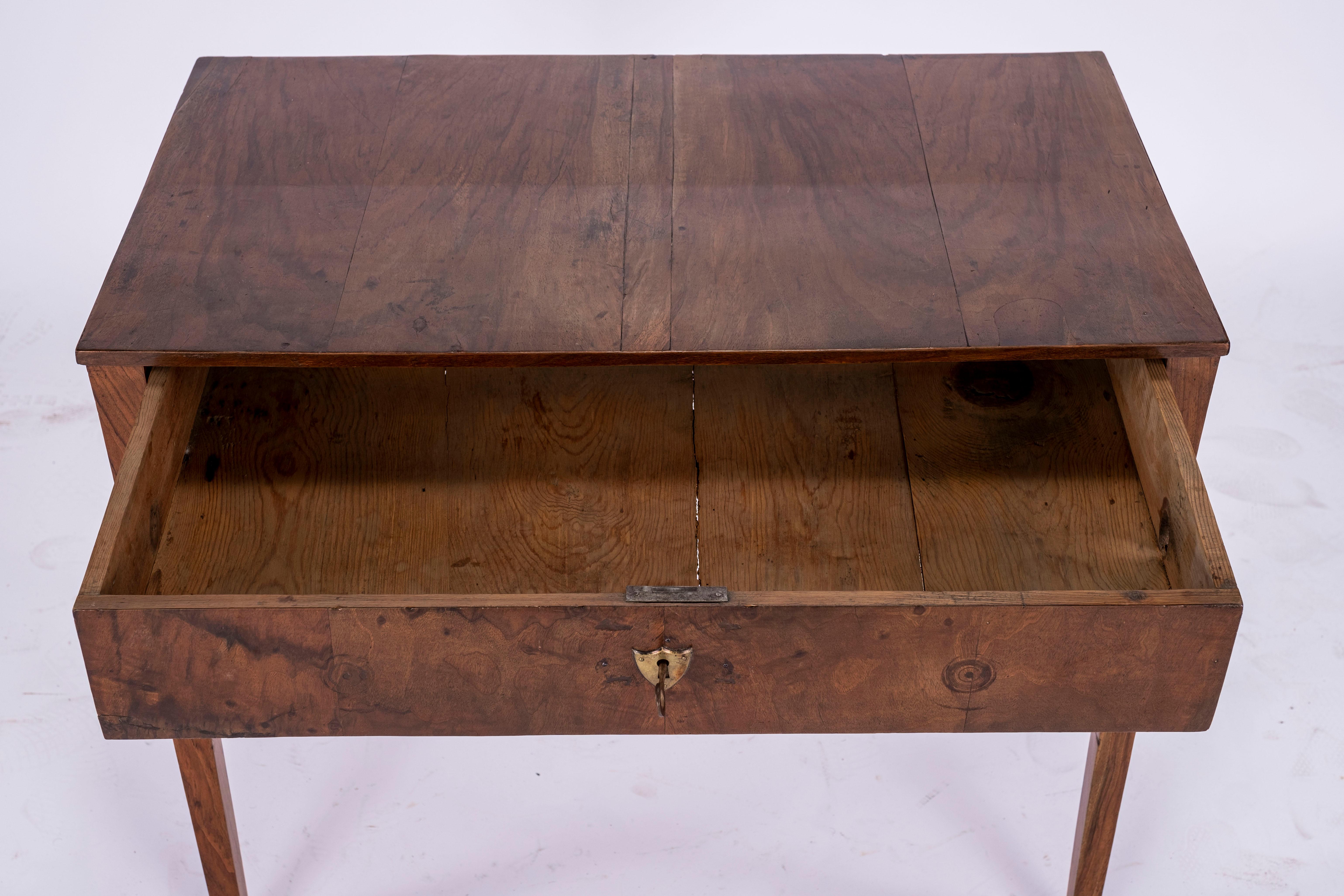 Directoire 19th Century Walnut Side Table For Sale