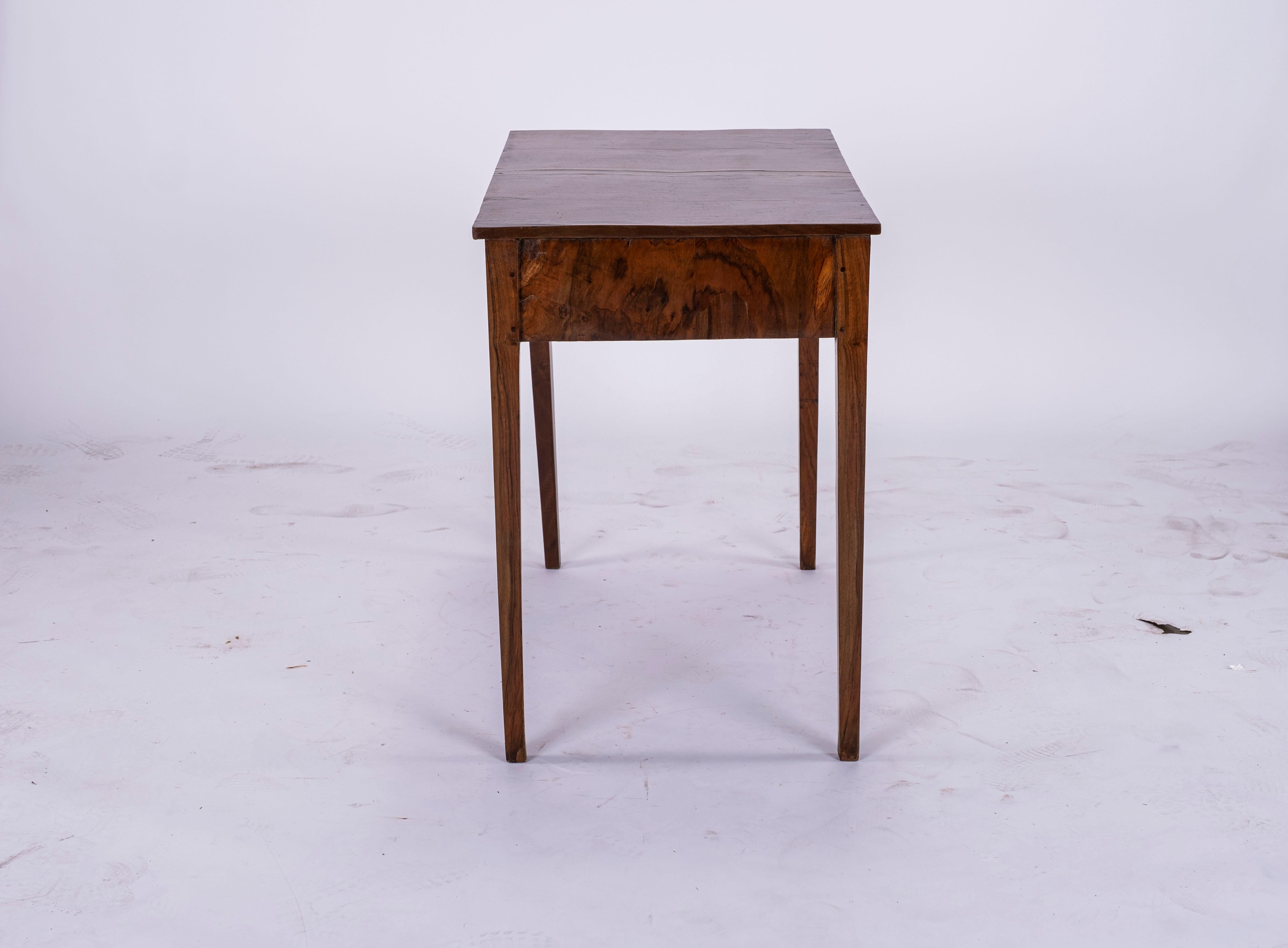 French 19th Century Walnut Side Table For Sale
