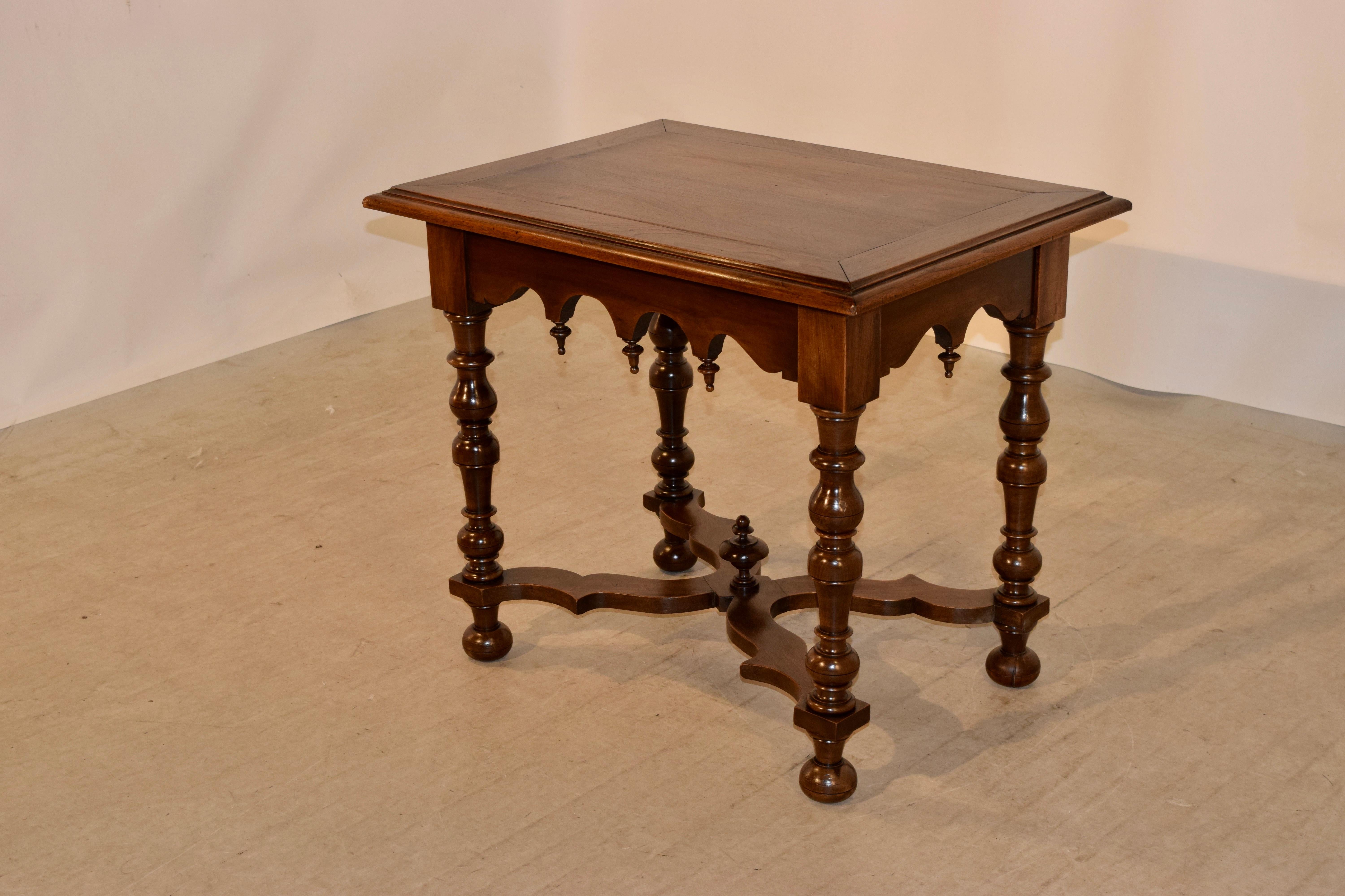 French 19th Century Walnut Side Table
