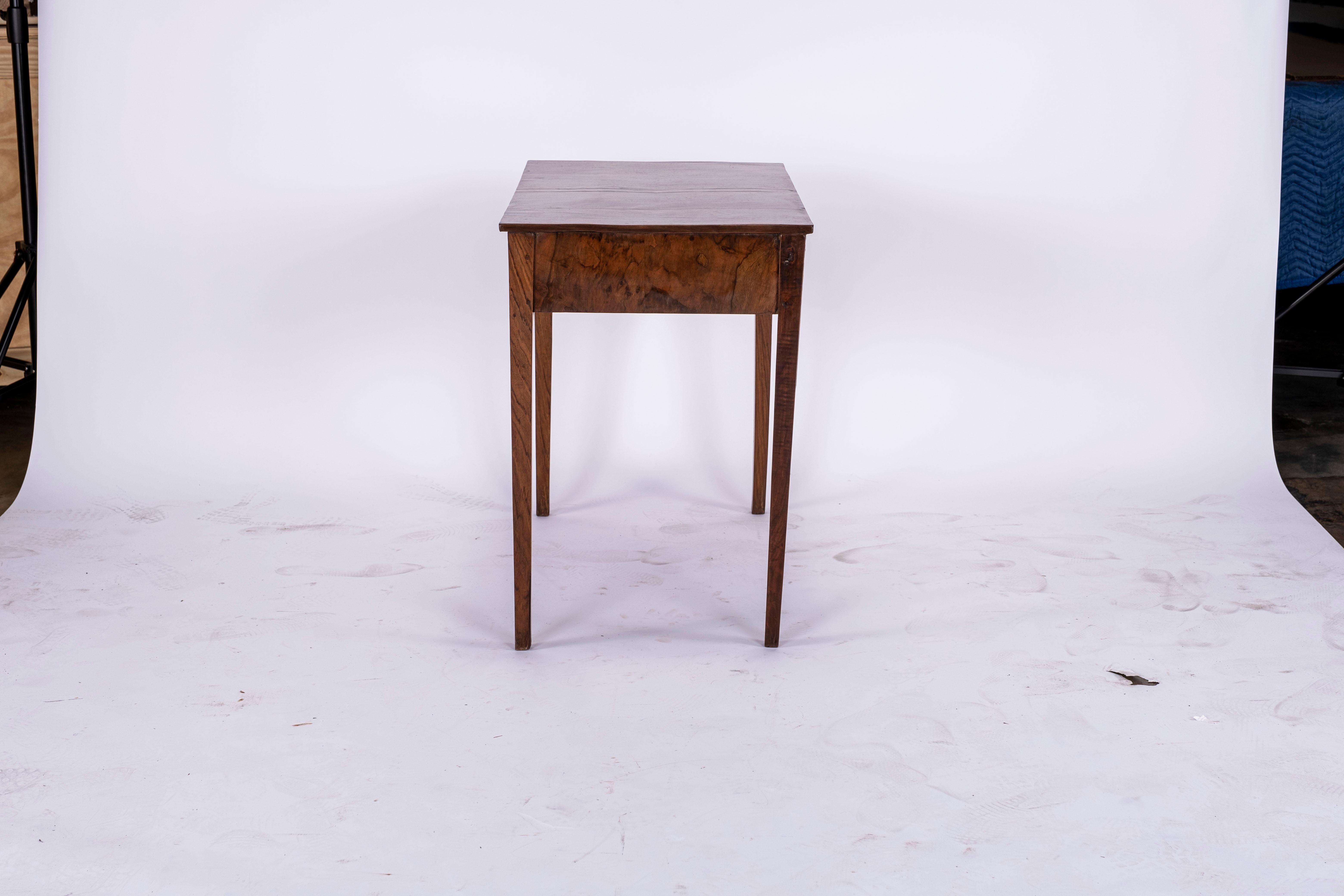 19th Century Walnut Side Table In Good Condition For Sale In Houston, TX