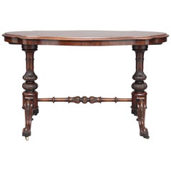 19th Century Walnut Stretcher Table