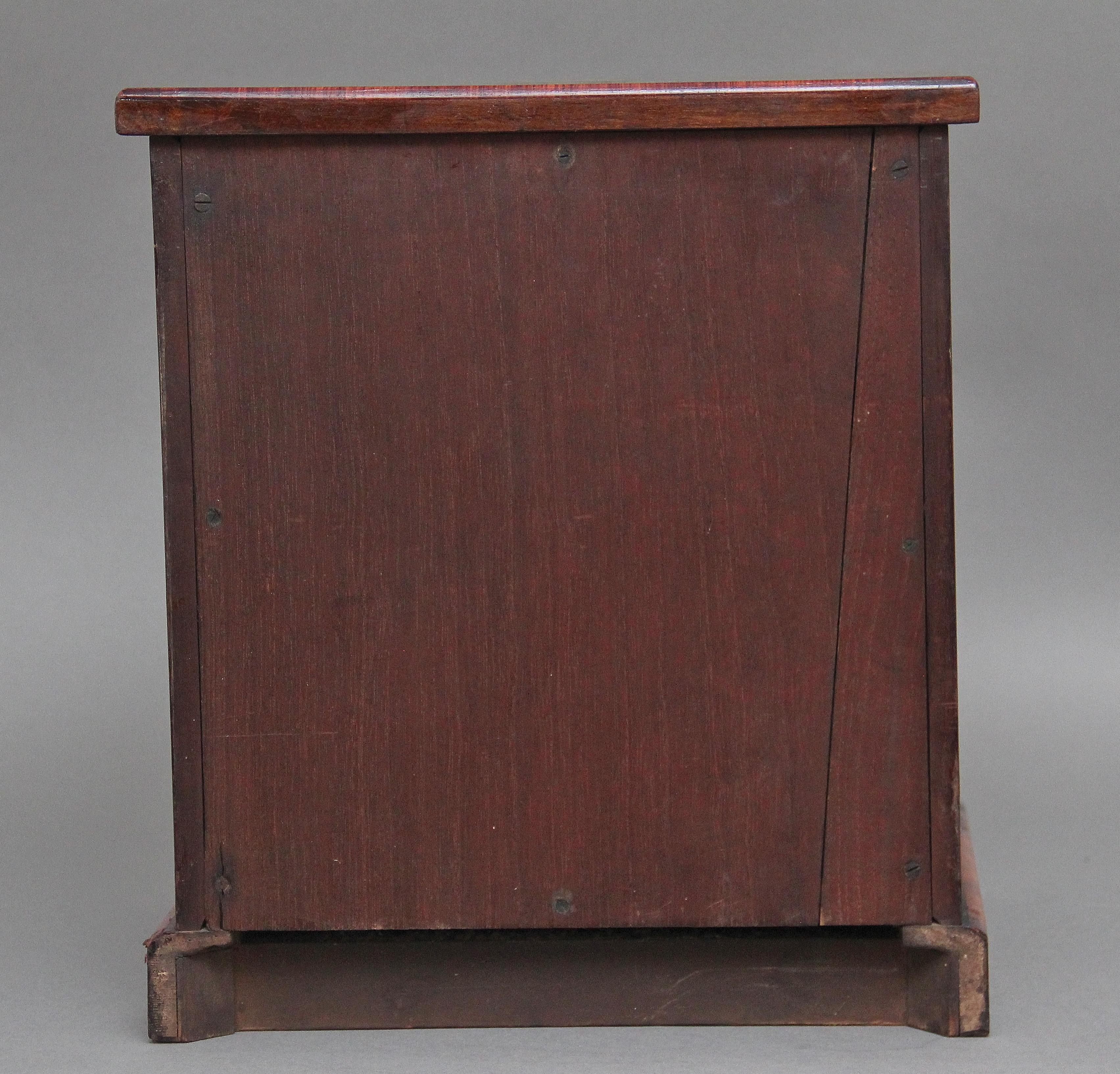 19th Century walnut table cabinet For Sale 4