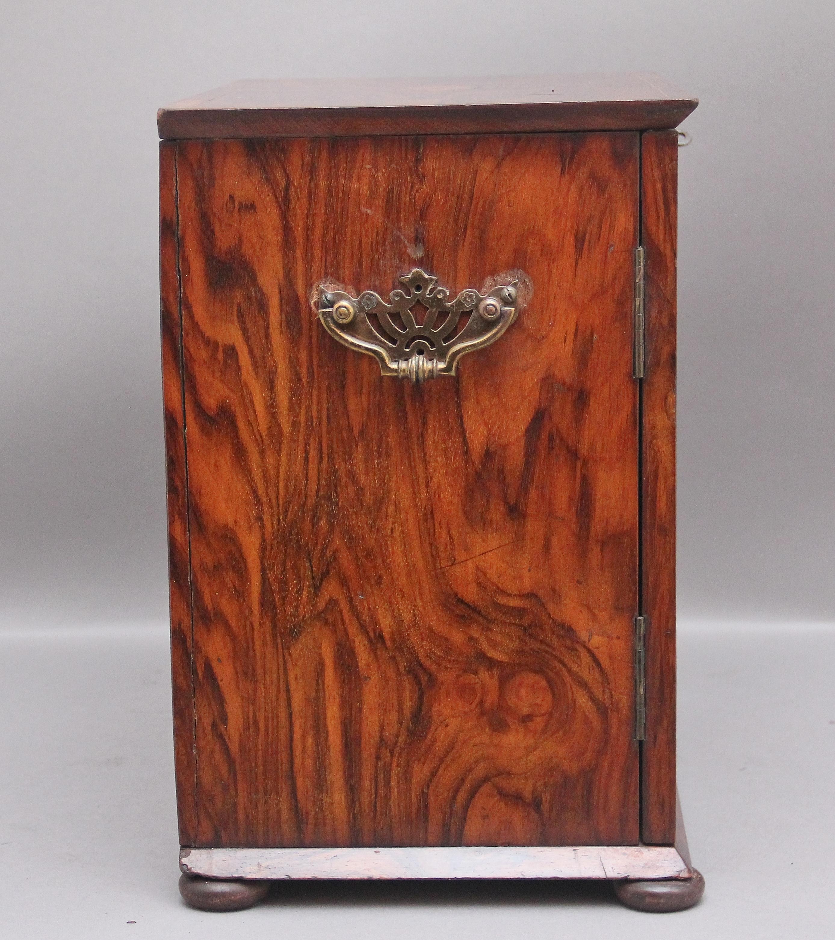 Late 19th Century 19th Century Walnut Table Cabinet For Sale
