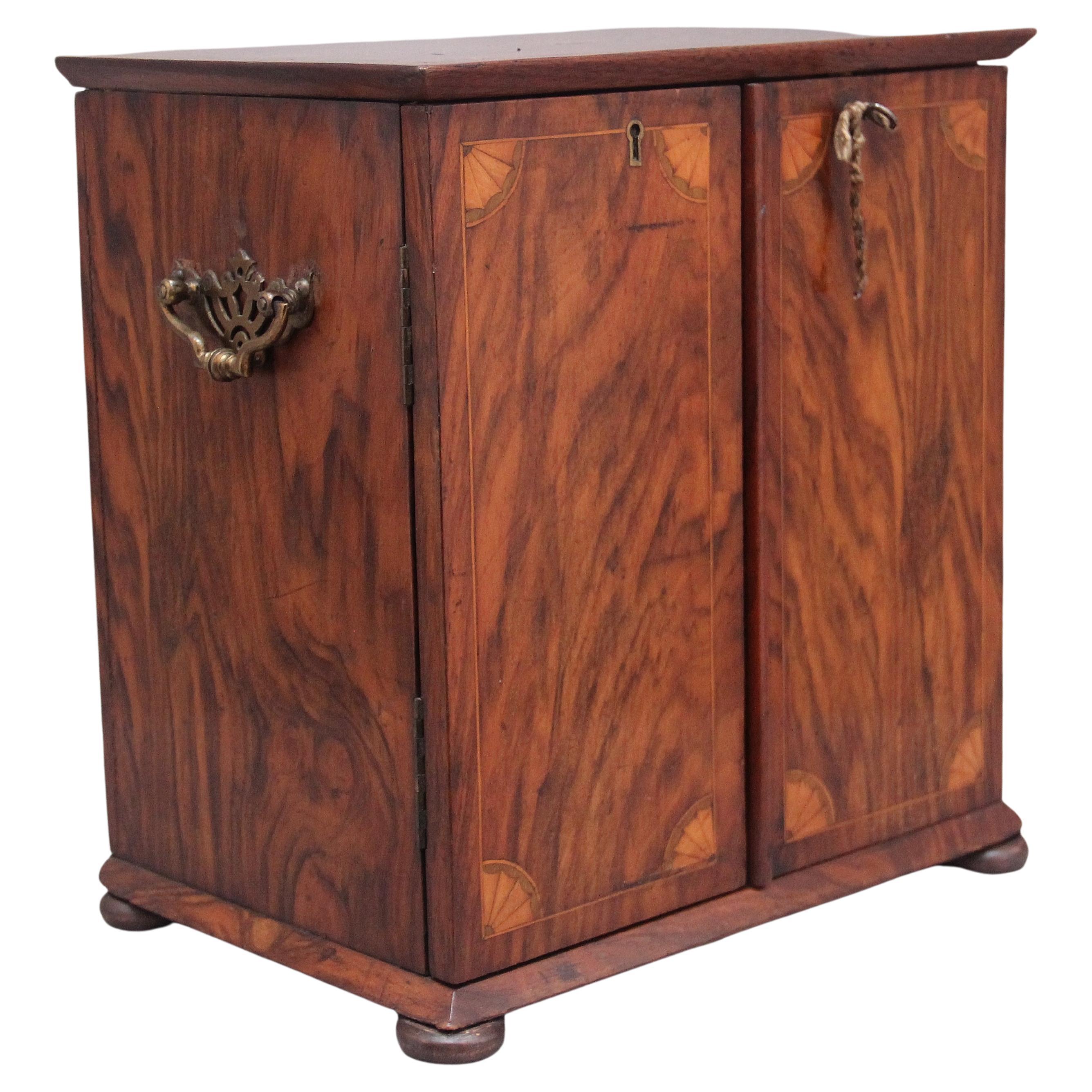 19th Century Walnut Table Cabinet For Sale