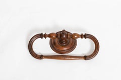 19th Century Walnut Towel Bar