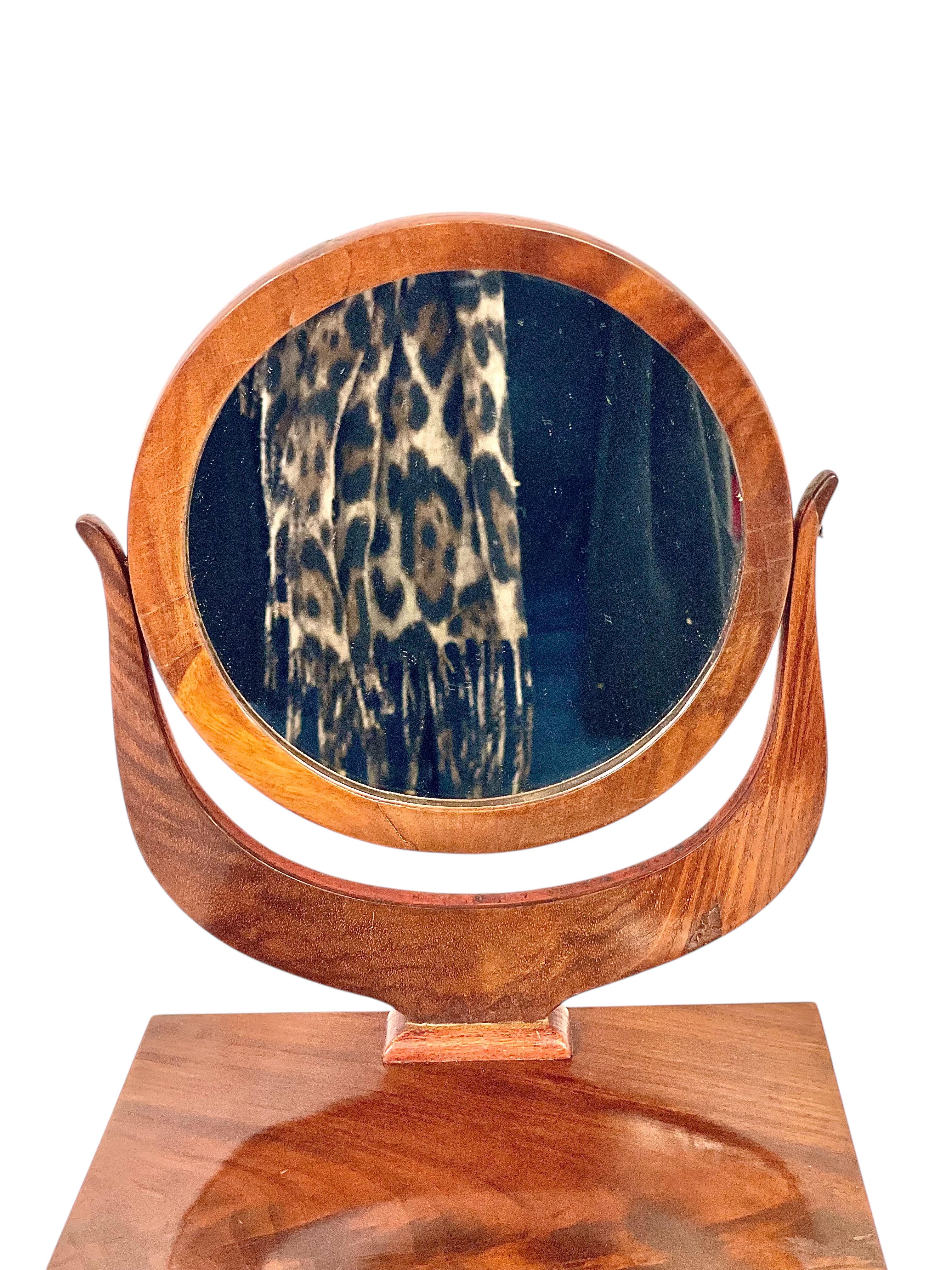 19th Century Vanity Mirror with Drawer For Sale 7