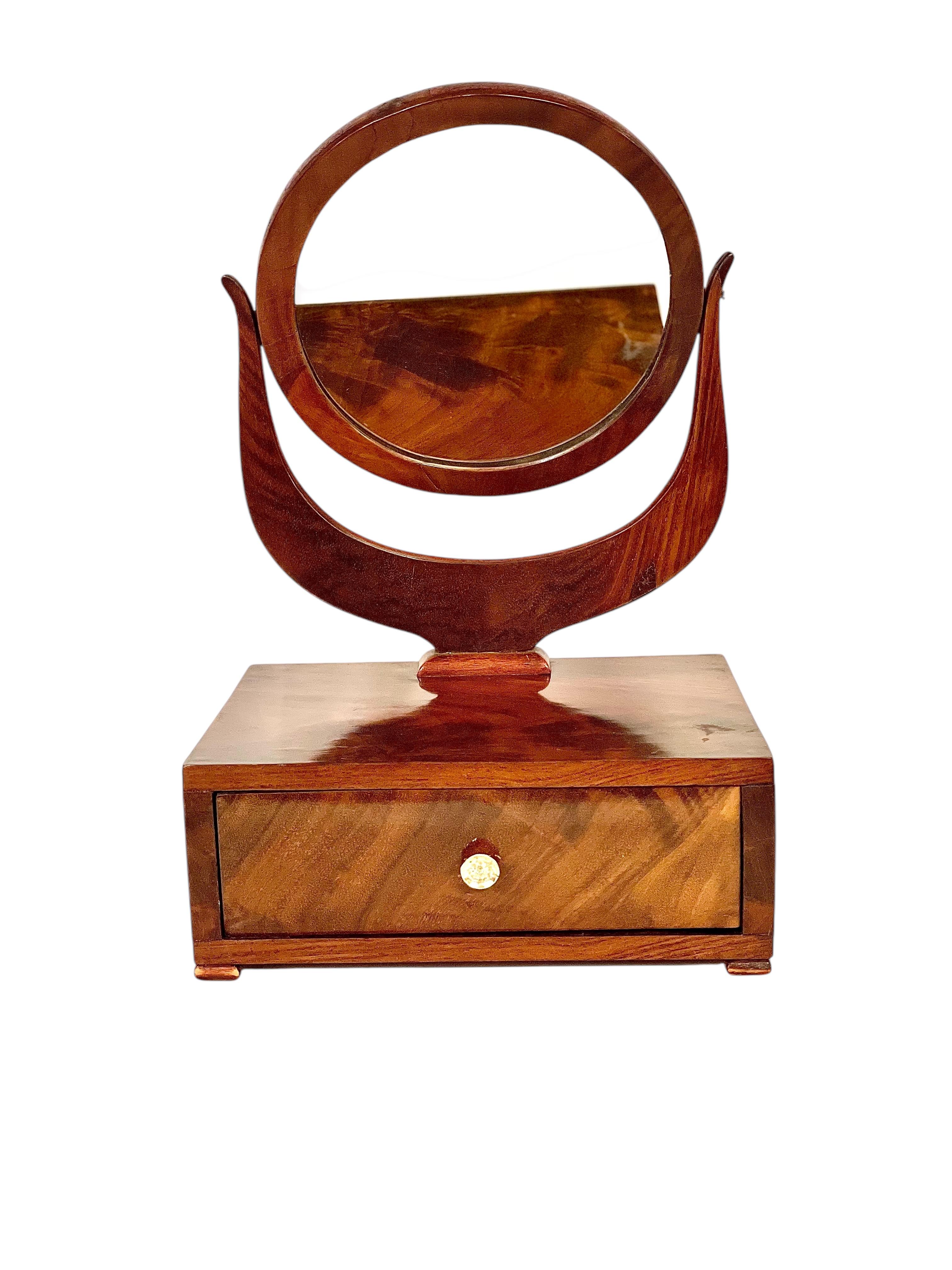 19th Century Vanity Mirror with Drawer For Sale 9