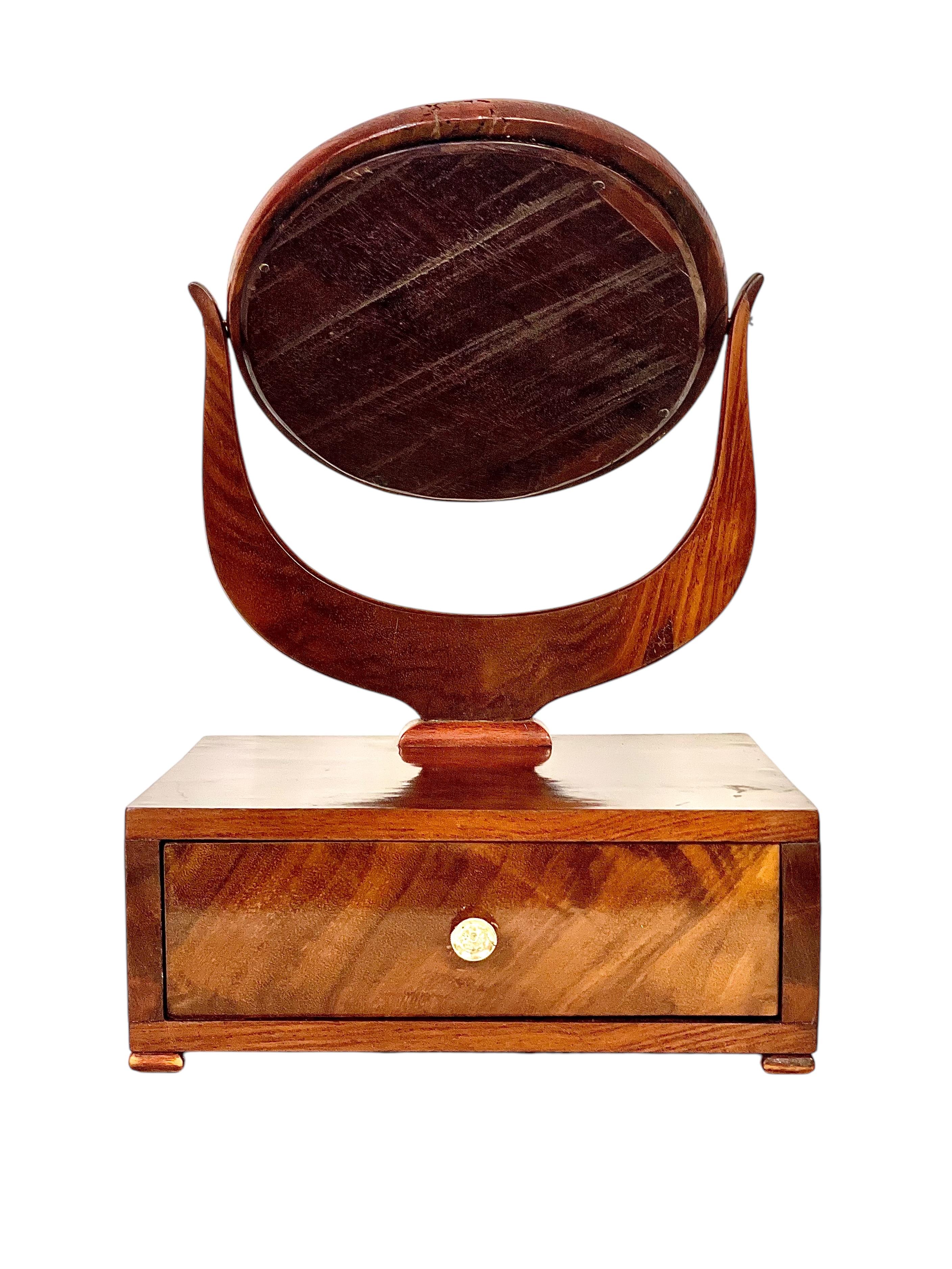 19th Century Vanity Mirror with Drawer For Sale 3