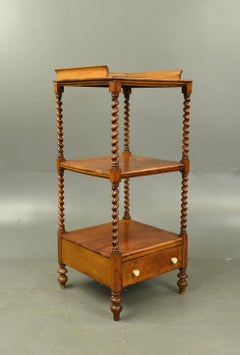 19th century walnut whatnot