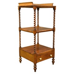 19th century walnut whatnot