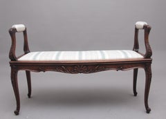 19th Century Walnut Window Seat