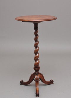 19th Century walnut wine / occasional table stamped Holland & Son