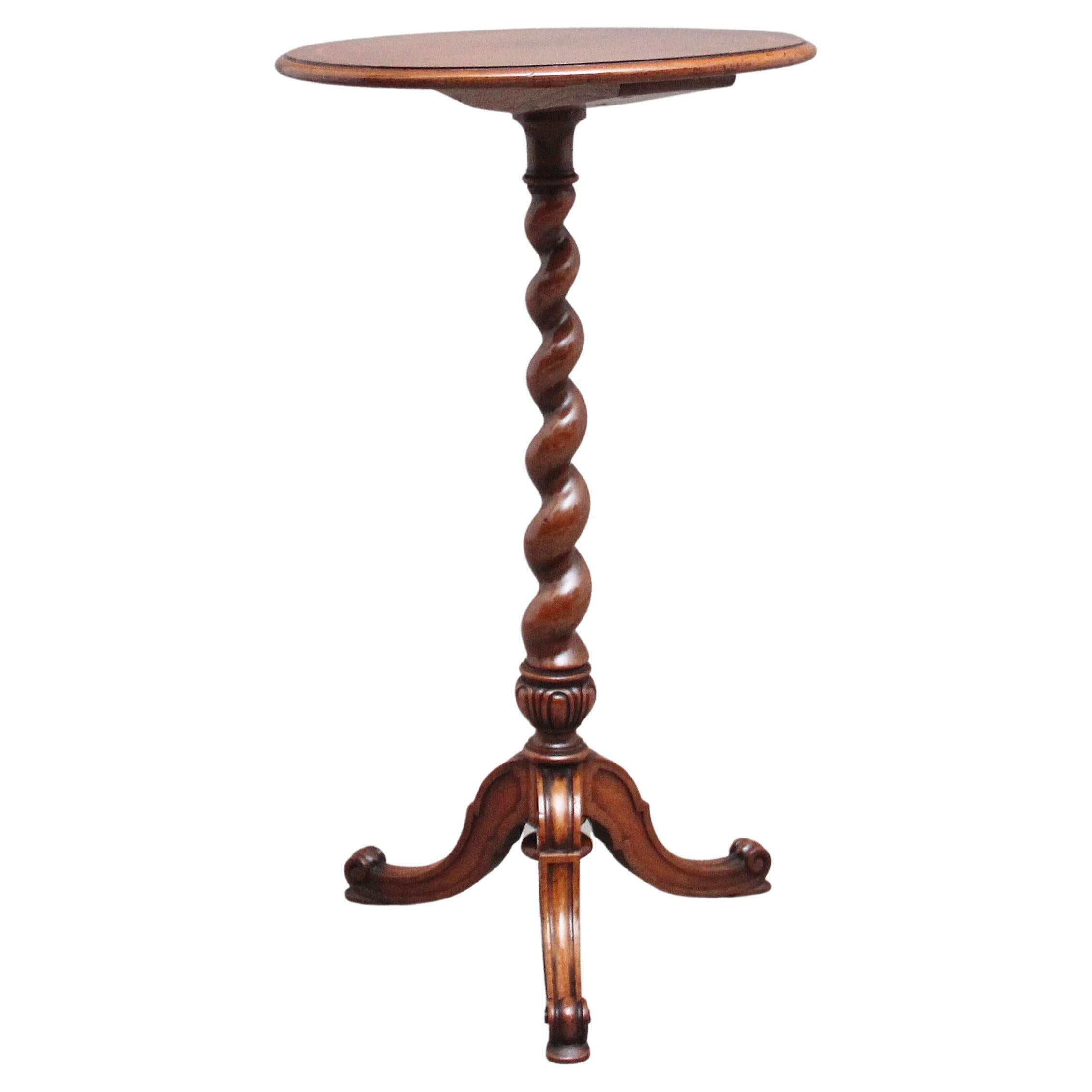 19th Century walnut wine / occasional table stamped Holland & Son For Sale