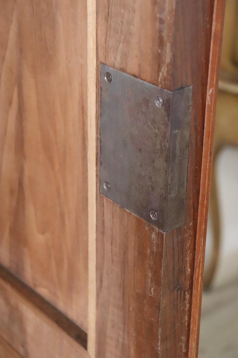19th Century Walnut Wood Antique Large Wardrobe Four Doors 8