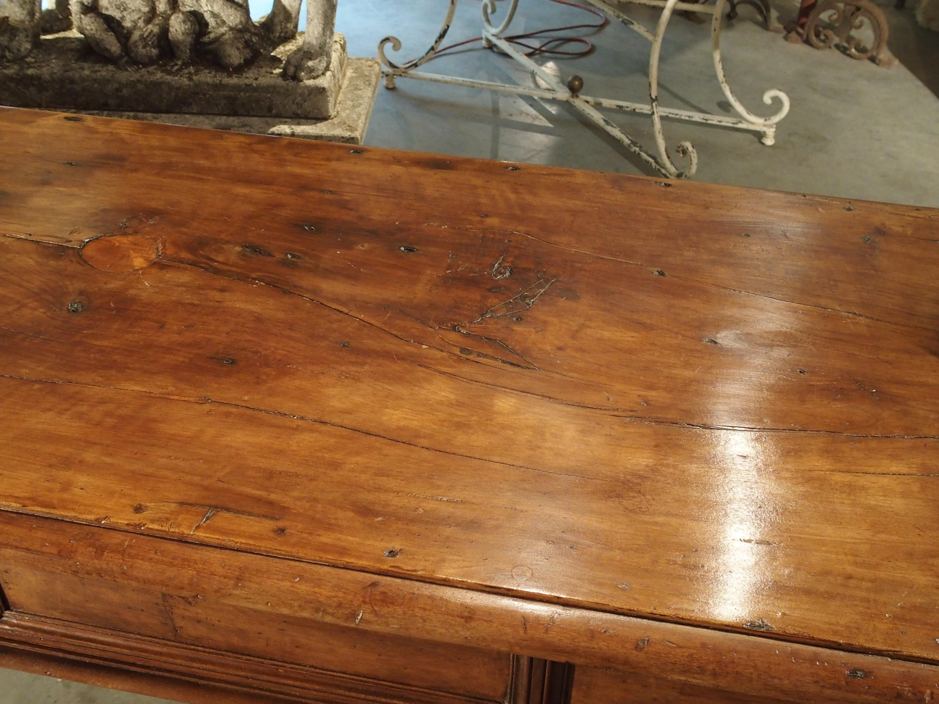 19th Century Walnut Wood Refectory Table from Italy 11