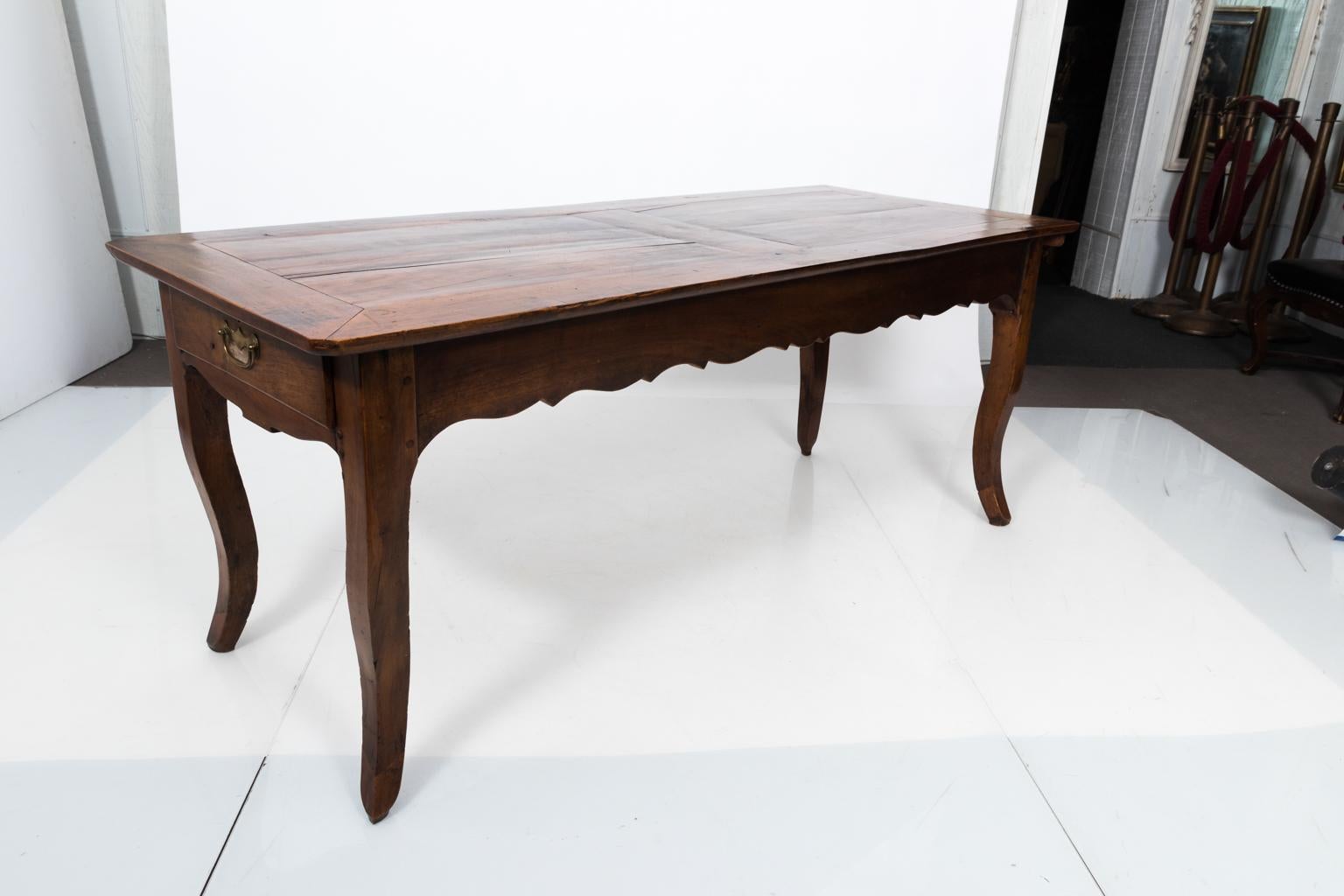 19th Century Walnut Work Table In Fair Condition In Stamford, CT