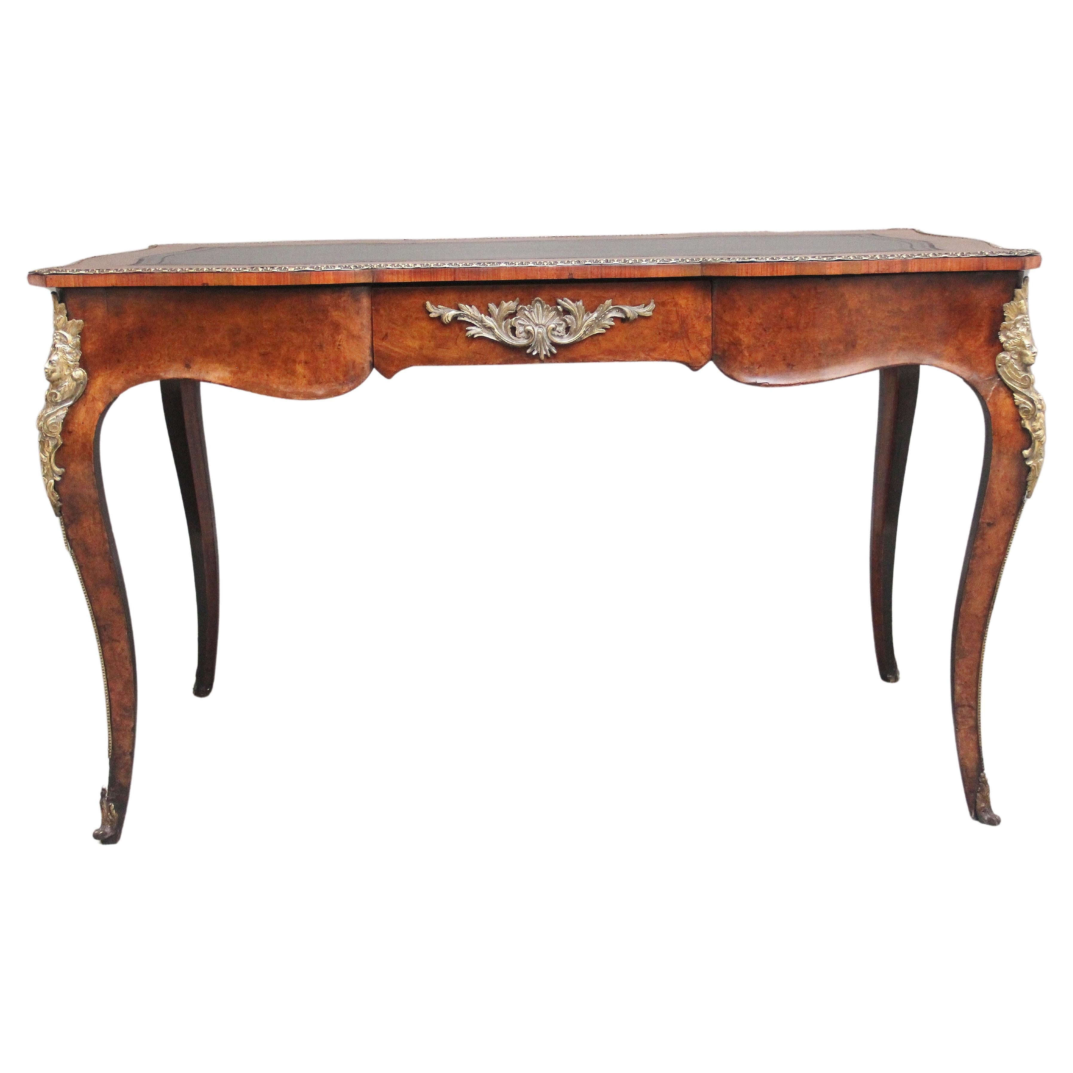 19th Century walnut writing table For Sale