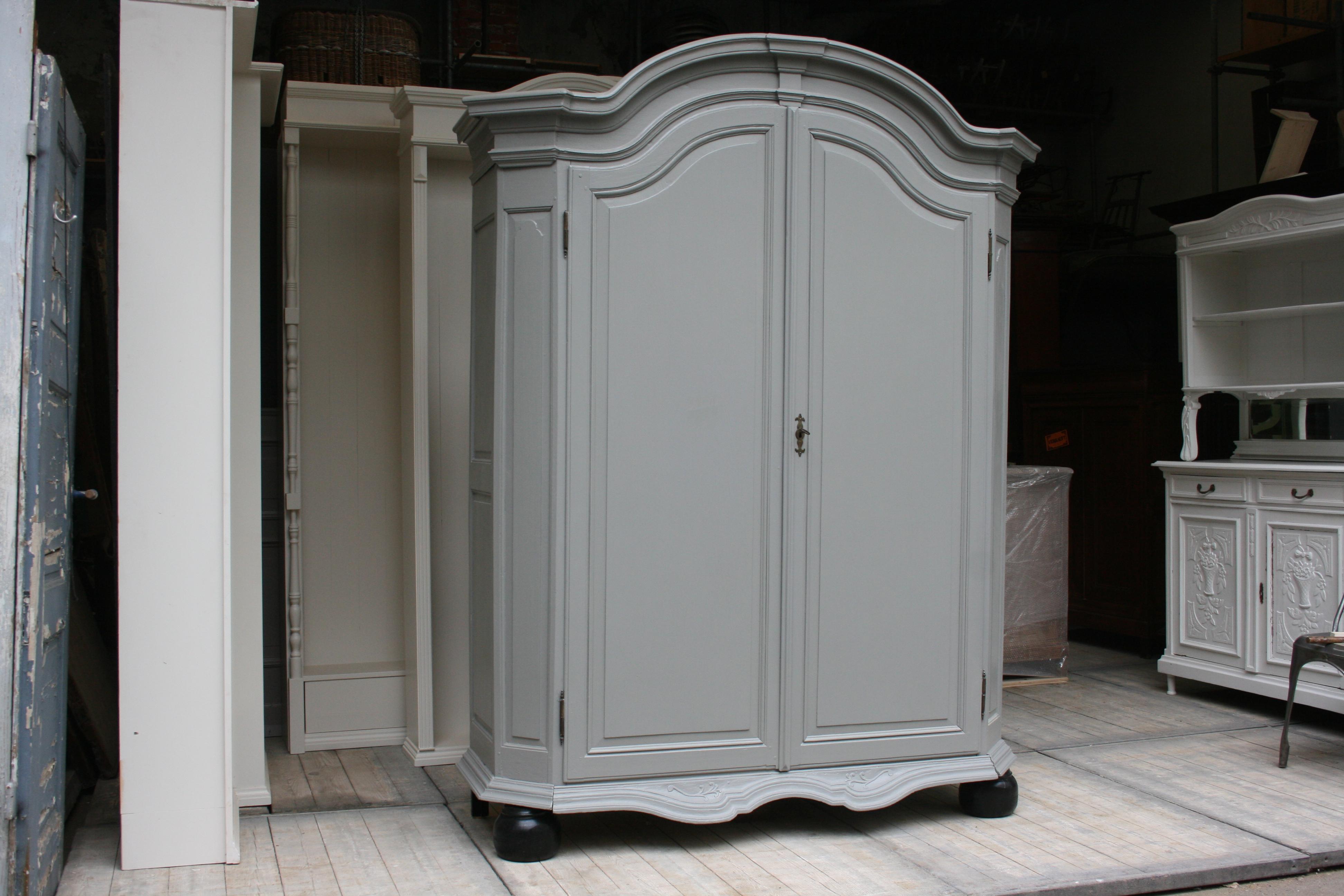 grey painted wardrobes