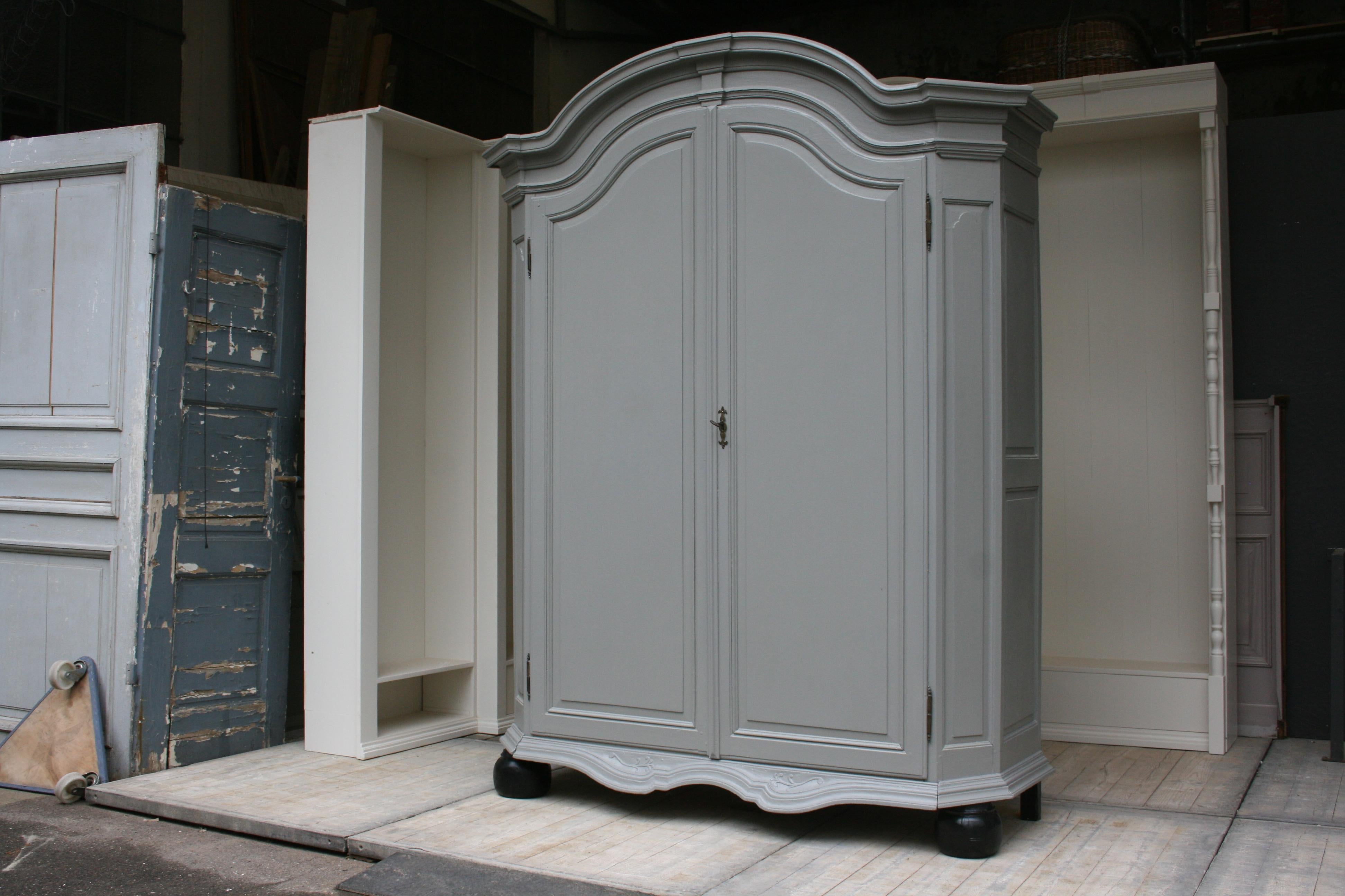 painted oak wardrobe