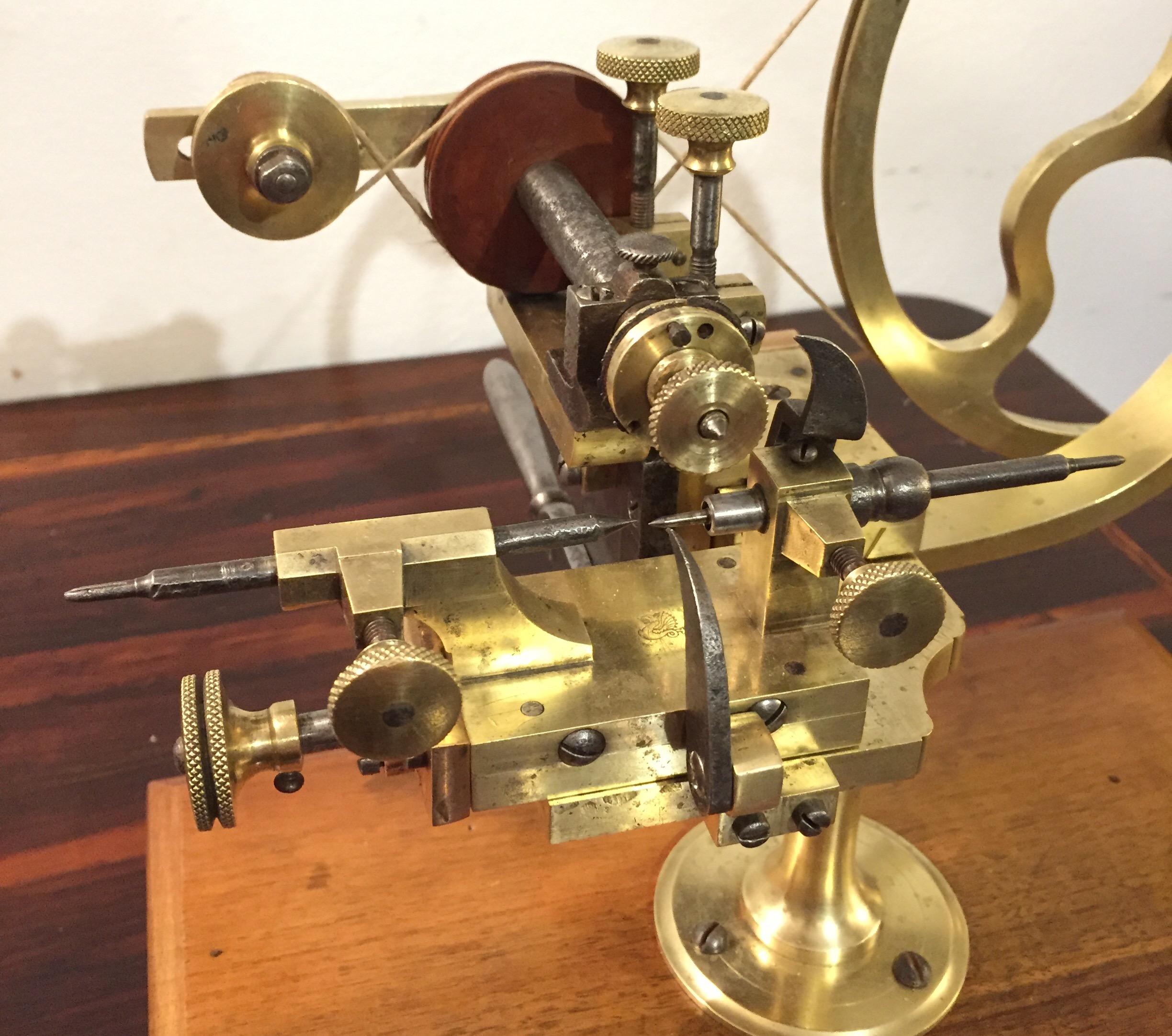 19. Jahrhundert Uhrmacherzahnrad Abrundungswerkzeug Wunderkammern Instrument 6