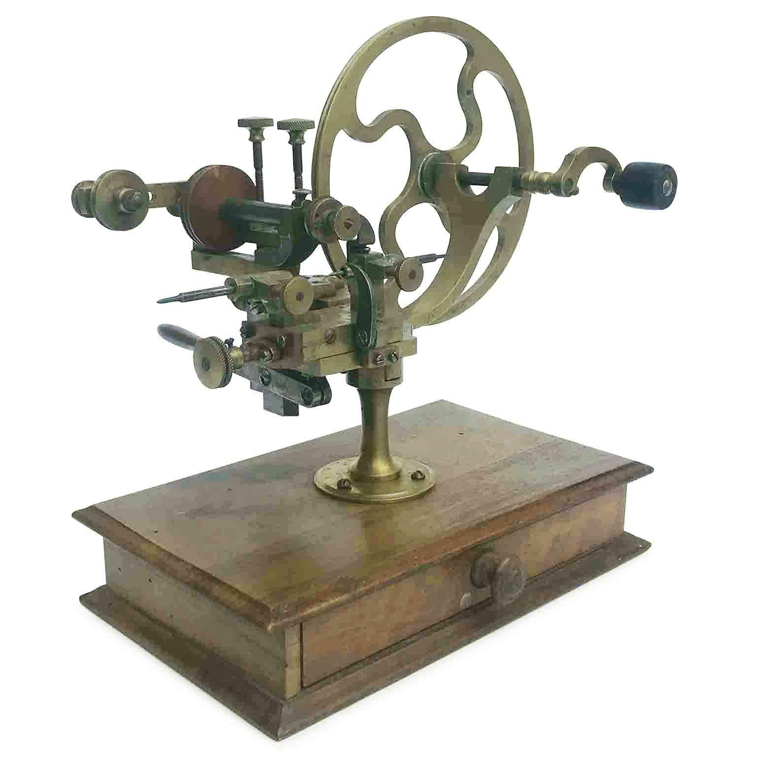 19. Jahrhundert Uhrmacherzahnrad Abrundungswerkzeug Wunderkammern Instrument 14