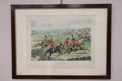 Gravures à l'aquarelle du 19ème siècle par Henry Thomas Alken, Chasse au renard, lot de 4