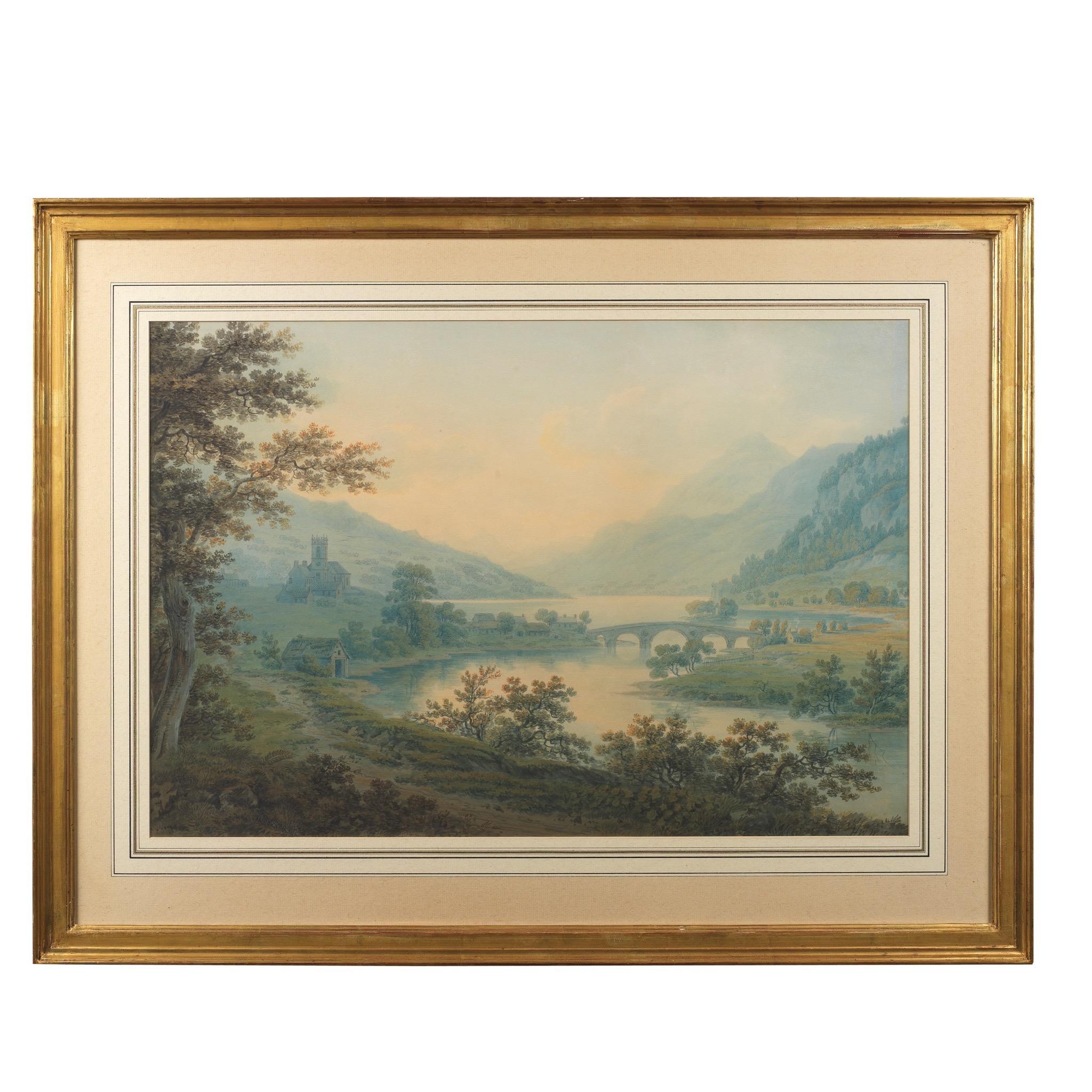 English 19th Century Watercolour of a Scottish Landscape by Grecian Williams For Sale