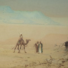 19th Century Watercolour of Egypt by Henry Stanton Lynton