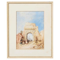19th Century Watercolour of The Arch of Titus After Clarkson Frederick Stanfield