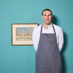 Acquerello del XIX secolo raffigurante il Tempio di Zeus Olimpico