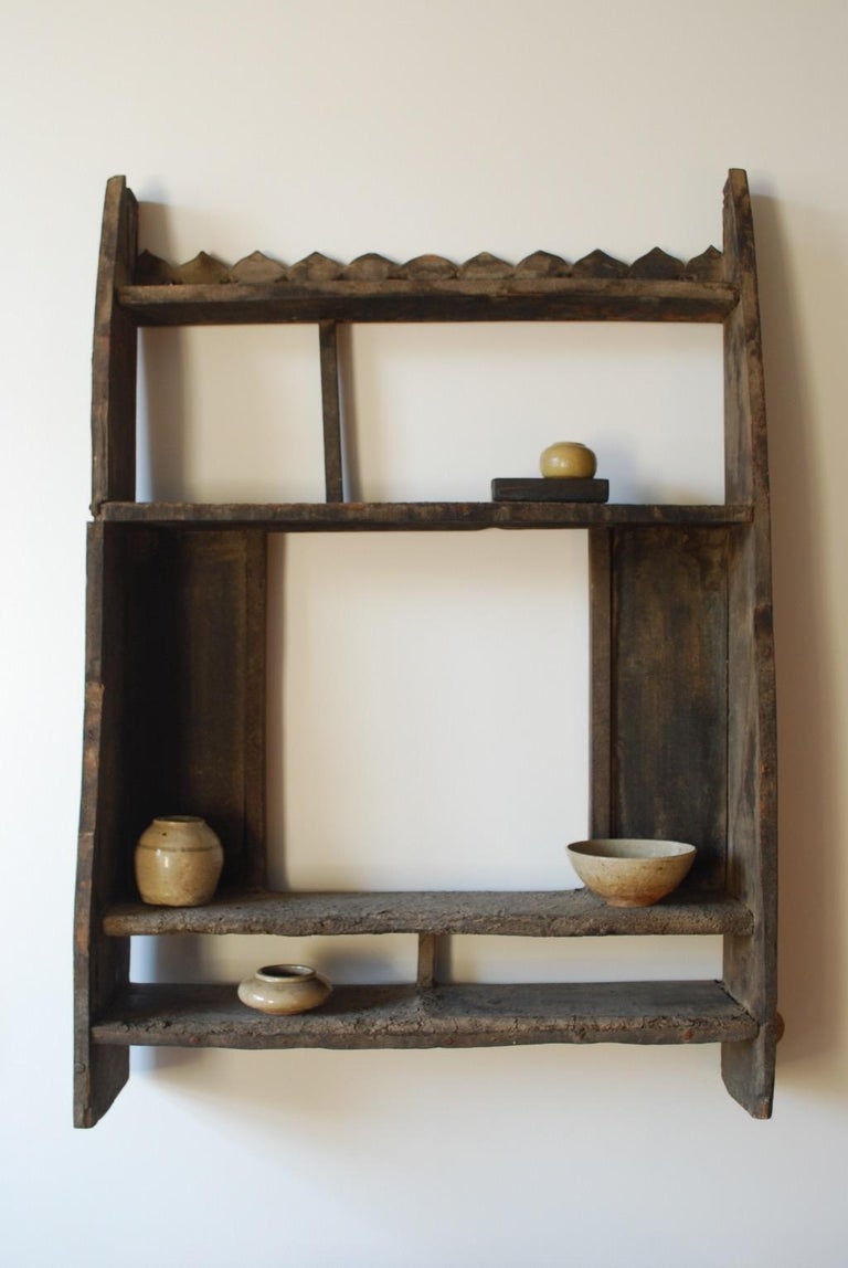 19th Century Weathered Japanese Shelf/Rack at 1stDibs