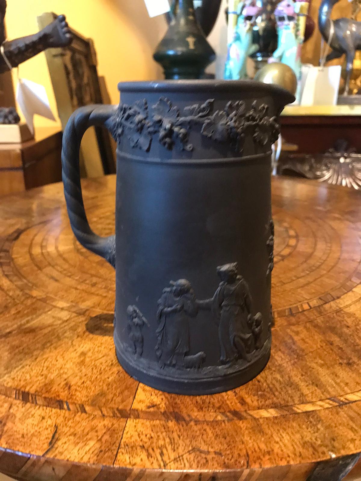 19th century Wedgwood basalt pitcher.