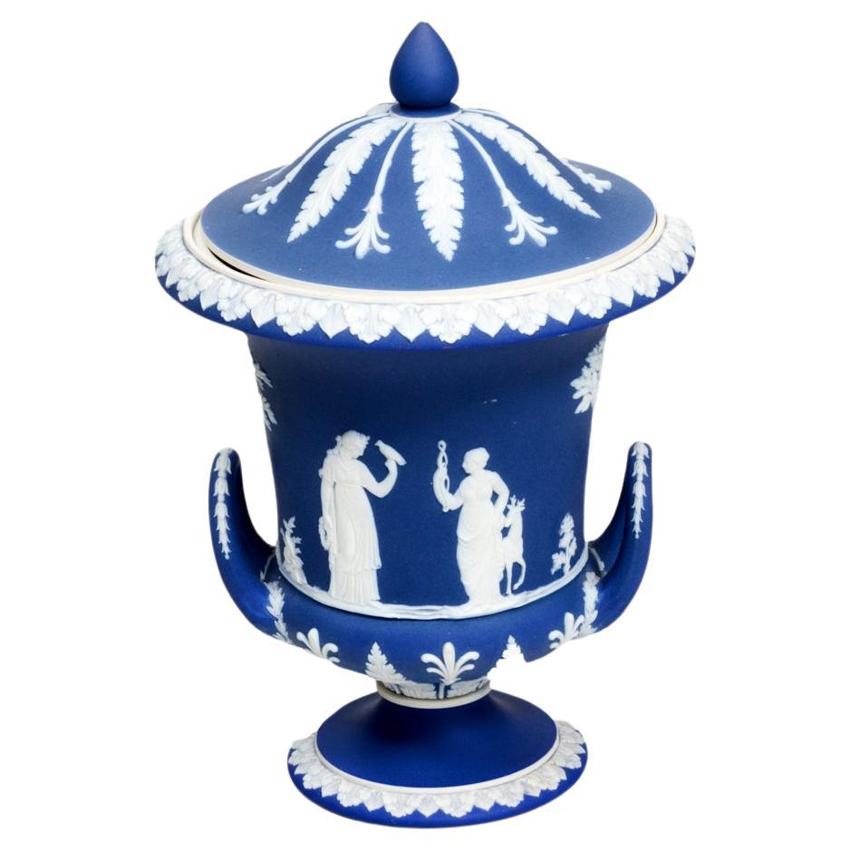 19th Century Wedgwood Jasperware Campagne Urn For Sale