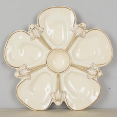 19th Century Wedgwood Majolica Oyster Plate with Dolphins