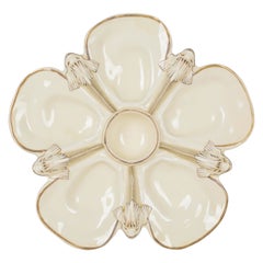 19th Century Wedgwood Majolica Oyster Plate with Dolphins