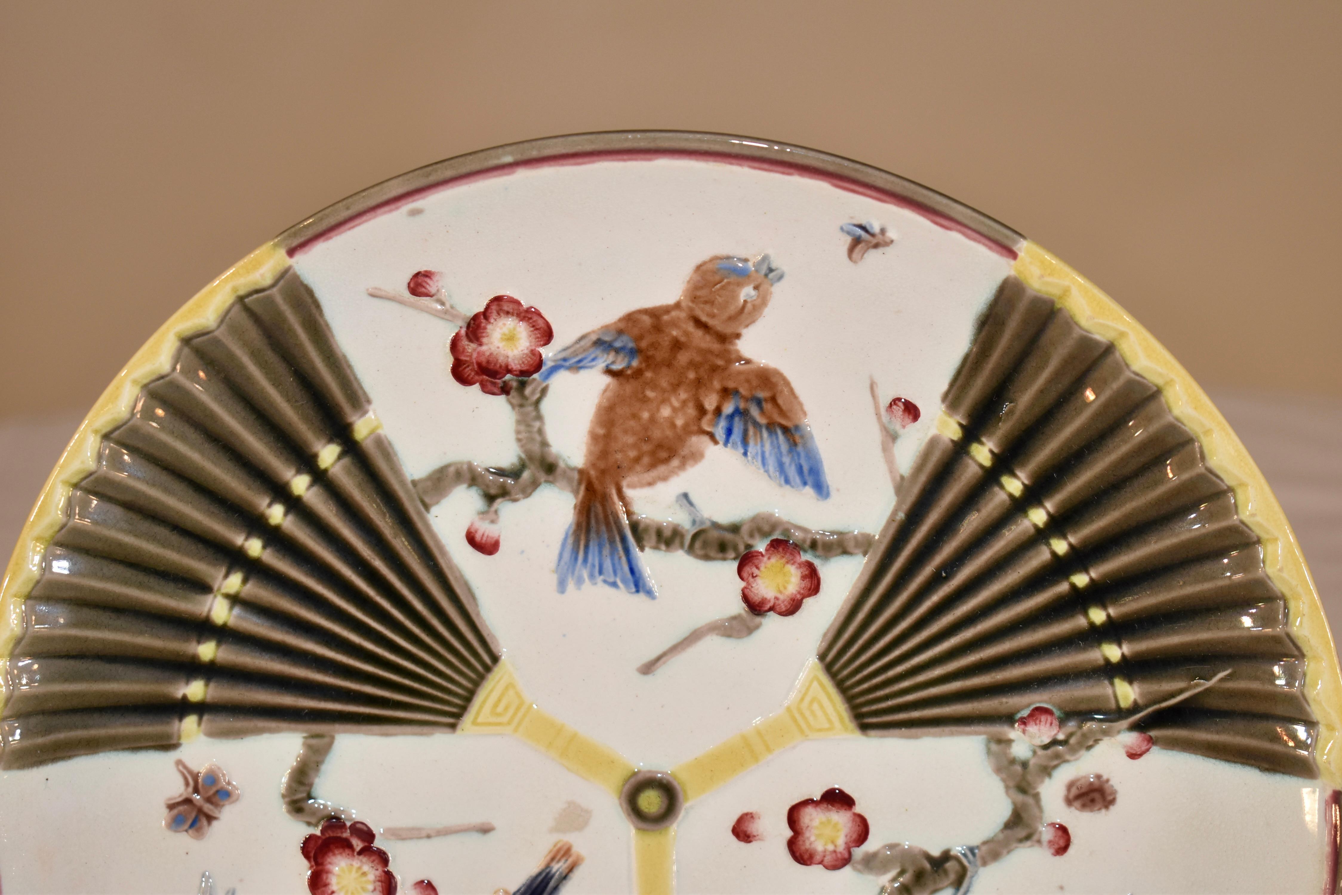Victorien Assiette en majolique Wedgwood du 19ème siècle en vente