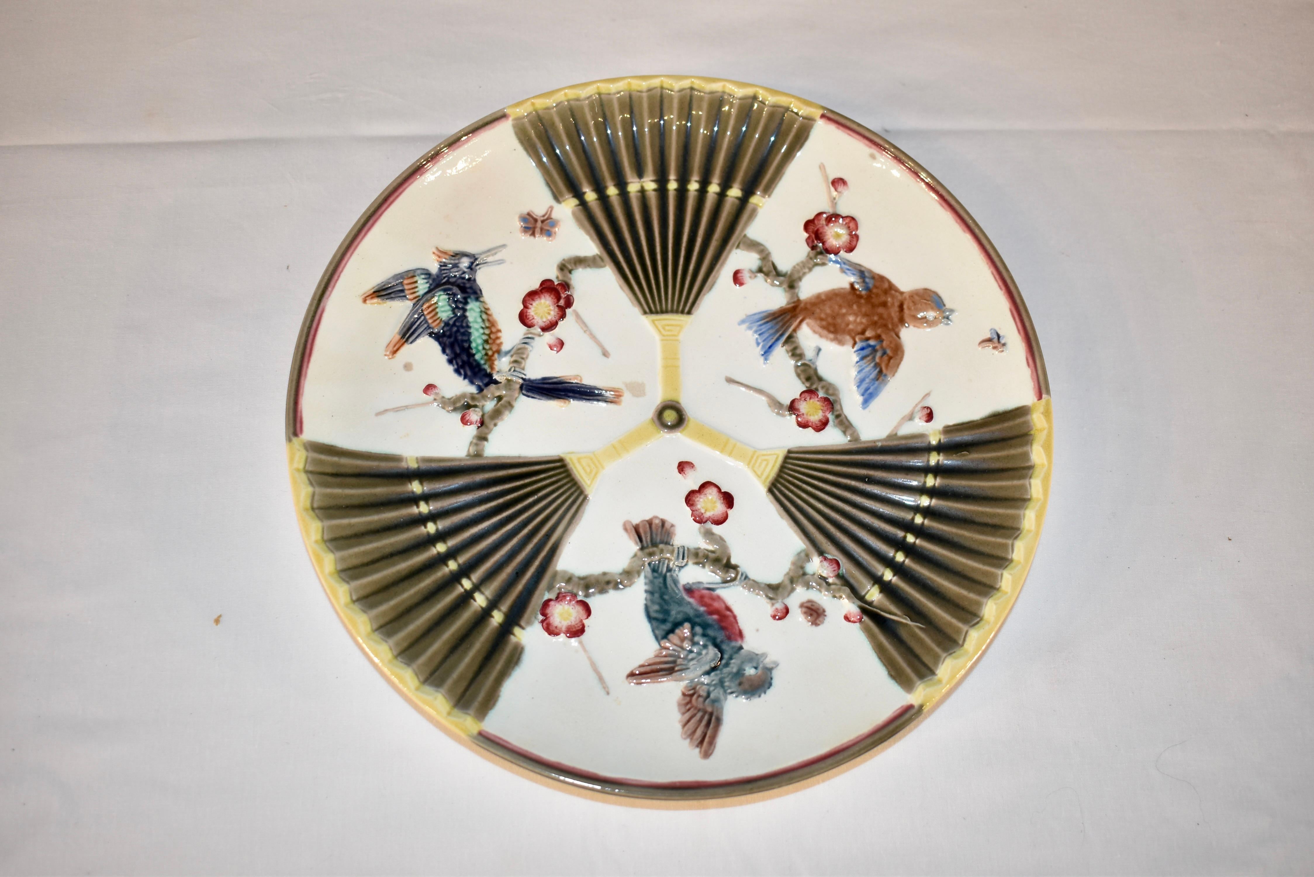 19th Century Wedgwood Majolica Plate For Sale 1