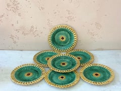 19th Century Wedgwood Majolica Reticulated and Basketweave Plate