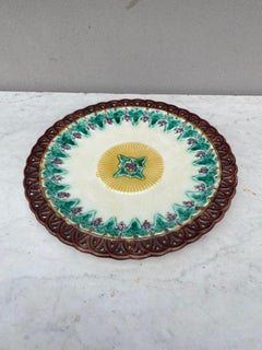 19th Century Wedgwood Majolica Reticulated Plate