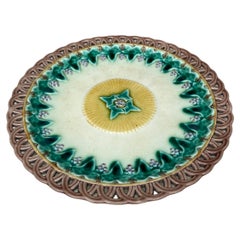 19th Century Wedgwood Majolica Reticulated Plate