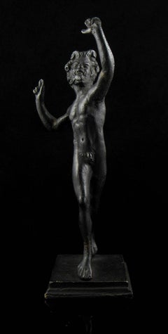 19th Century Well Cast Bronze Dancing Faun