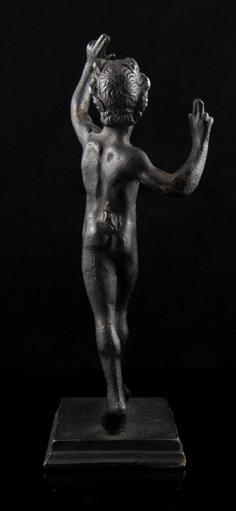 19th Century Well Cast Bronze Dancing Faun For Sale 2