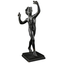 19th Century Well Cast Bronze Dancing Faun
