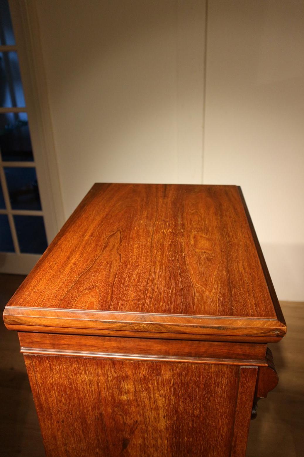 19th Century wellington chest of drawers 3