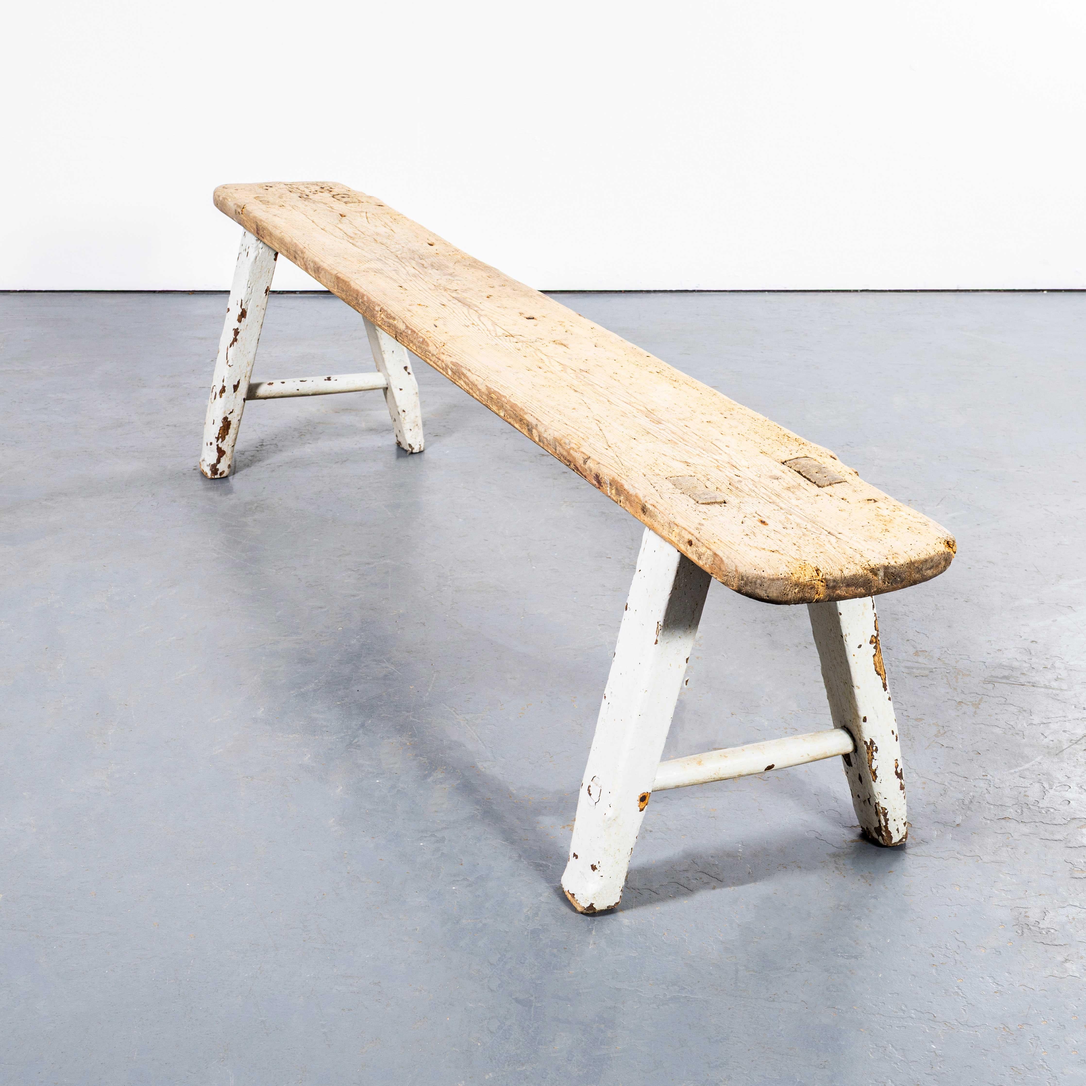 19th Century Welsh Compact Scullery Bench For Sale 2