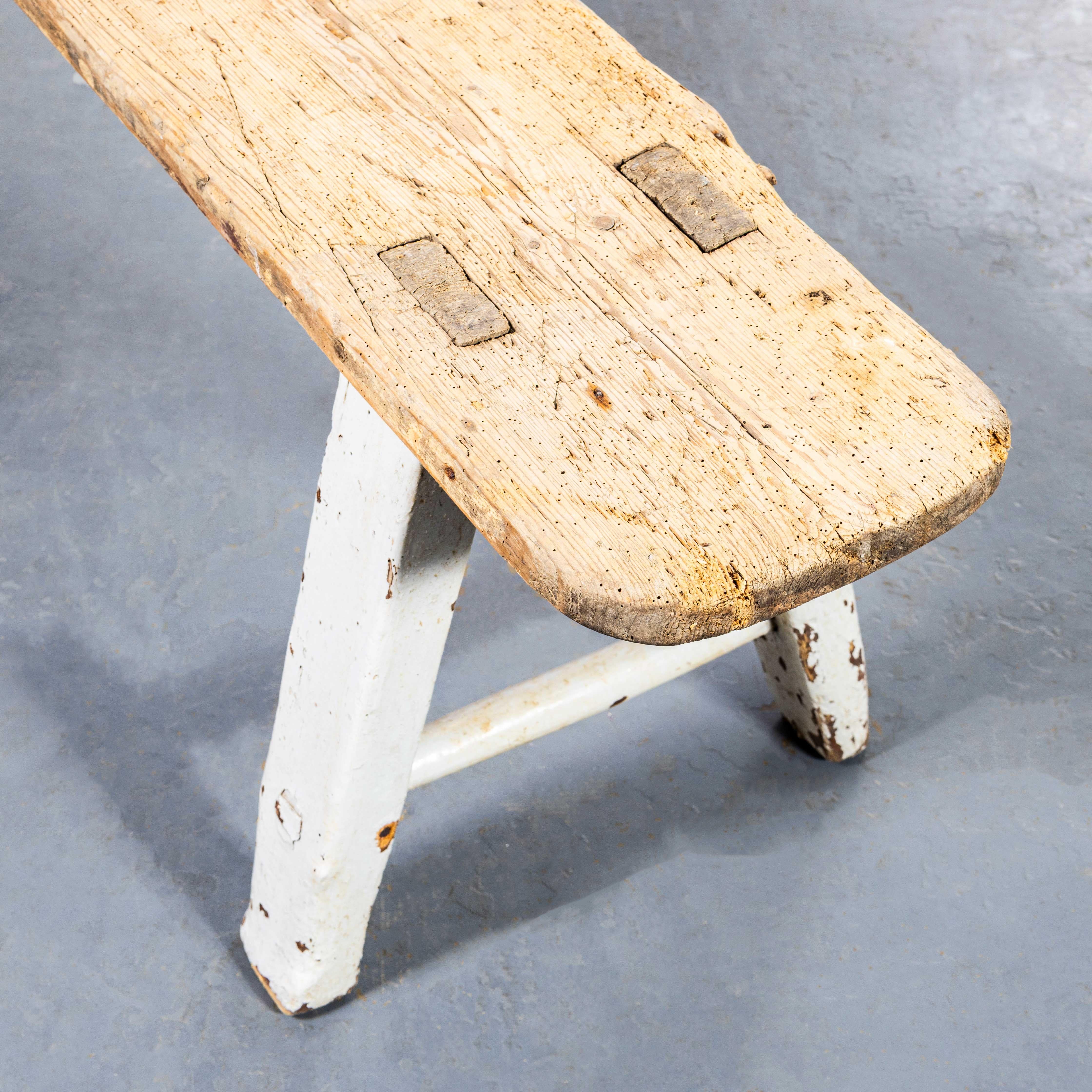 19th Century Welsh Compact Scullery Bench For Sale 3