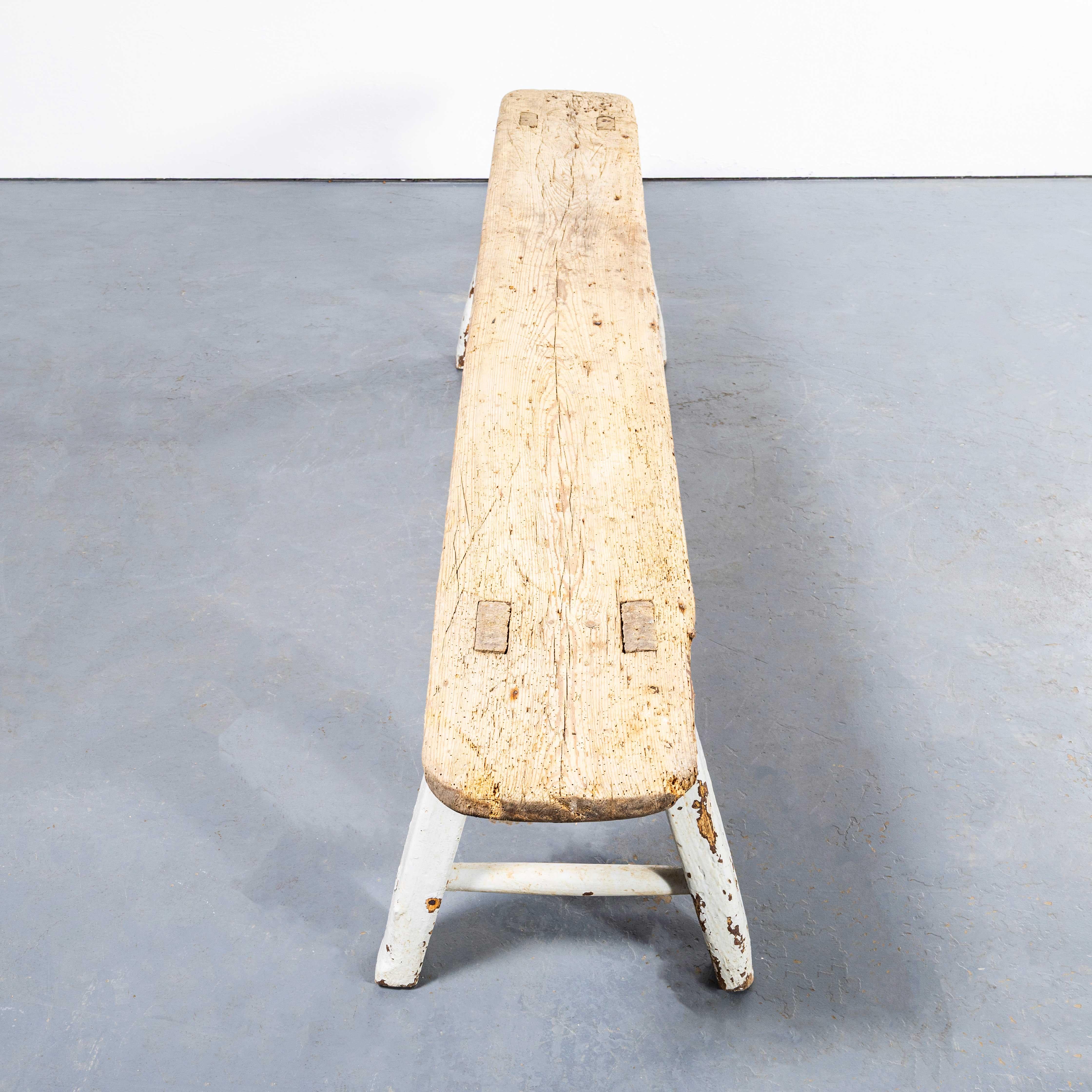 19th Century Welsh Compact Scullery Bench For Sale 5